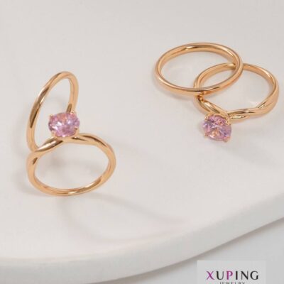 انگشتر-طرح-رینگ-پشت-حلقه-هدیه-خاص-رمانتیک-روکش طلا-ژوپینگ