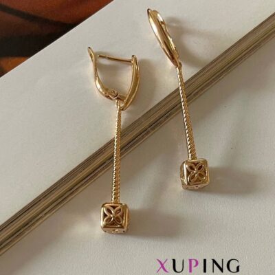 گوشواره-استیل-ضدحساسیت-مدرن-ژوپینگ-روکش-طلا