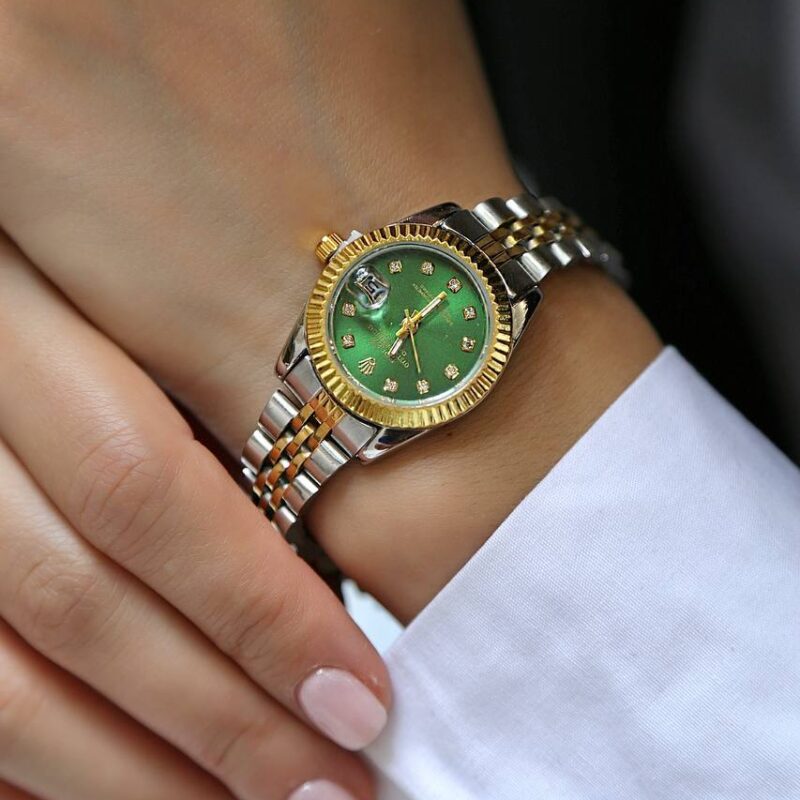 ساعت-مچی-زنانه-رولکس-استیل