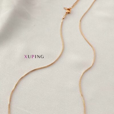 گردنبند-مشابه طلا-استیل-طرح-گوی-برند-xuping