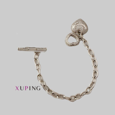 دستبند-زنانه-روکش-طلا-طرح-پروانه با قفل T-ژوپینگ