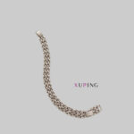 دستبند-زنانه-روکش-طلا-طرح-درهم تنیده -ژوپینگ