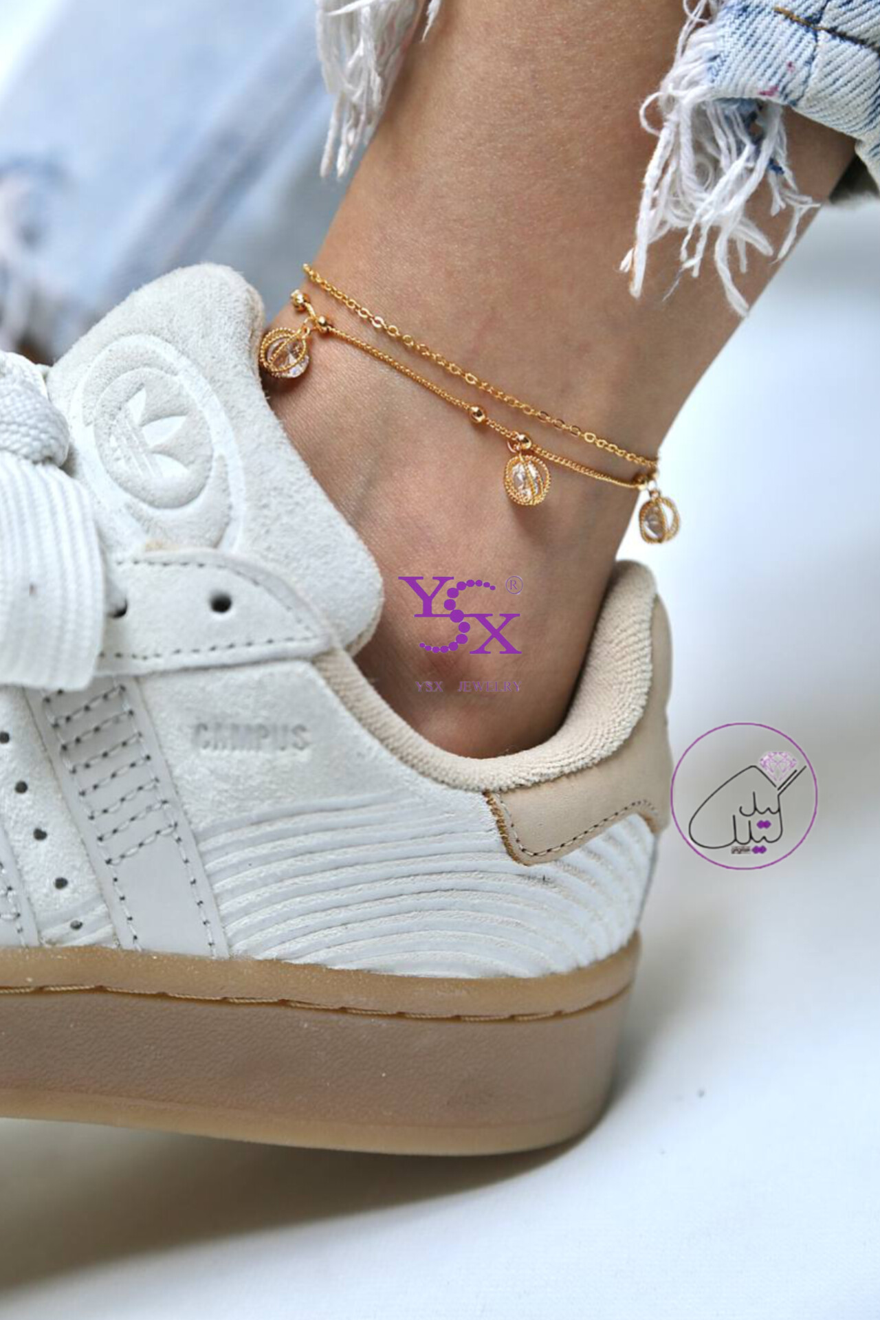 InShot_20250224_122855588 پابند-دخترانه-استیل-طرح-گوی زرین-برند-ysx