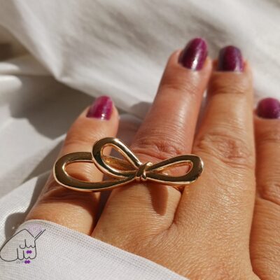 انگشتر پاپییون رادیوم روکش استیل