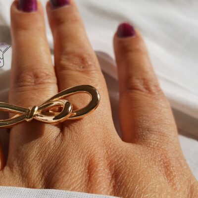 انگشتر پاپییون رادیوم روکش استیل