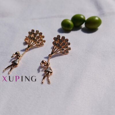 گوشواره ضد حساسیت روکش طلا برند ژوپینگ