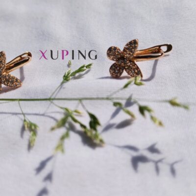 گوشواره ضد حساسیت روکش طلا برند ژوپینگ