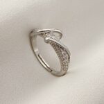 انگشتر پیچ و تاب استیل رنگ ثابت